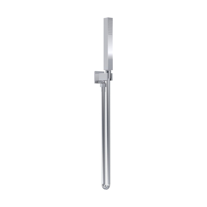 [BSHS3264] Square Outlet Elbow, Parking Bracket & Shower Handset - Matt Black - Cutout