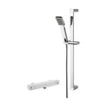 [BSBS68BV1] Square Thermostatic Bar Valve and Rectangular Slide Rail Kit Shower Bundle - Chrome - Balterley - Cutout