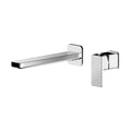 [BTEM381] Square Wall Mount 2 Tap Hole Basin Mixer Tap Chrome - Cutout
