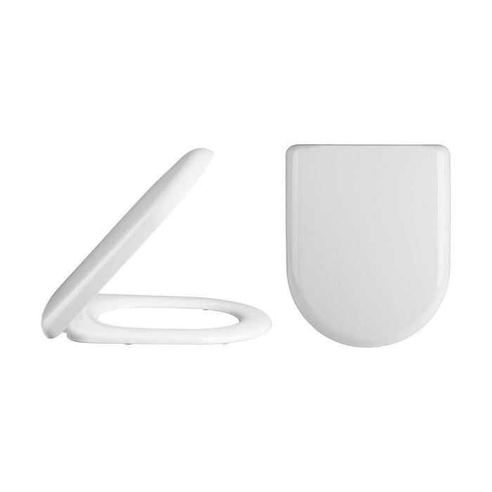 [BCTS002] Standard D Shape Top Fix Soft Close - White - Cutout