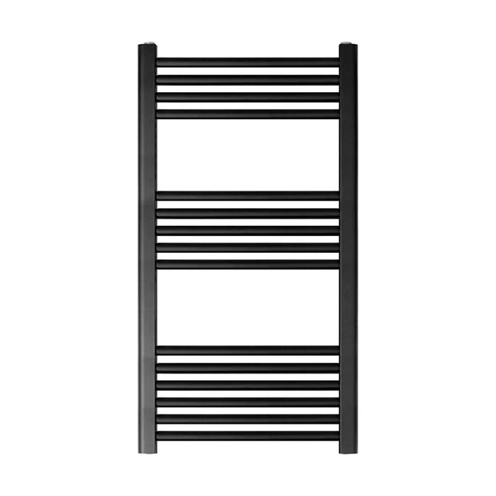 [BH510MB] Straight Heated Heated Towel Rail Radiator, 555W, 500 x 1000mm, Matt Black - Cutout