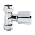 [BHRV004] Straight Round Radiator Valves, Sold in Pairs - Chrome - Cutout