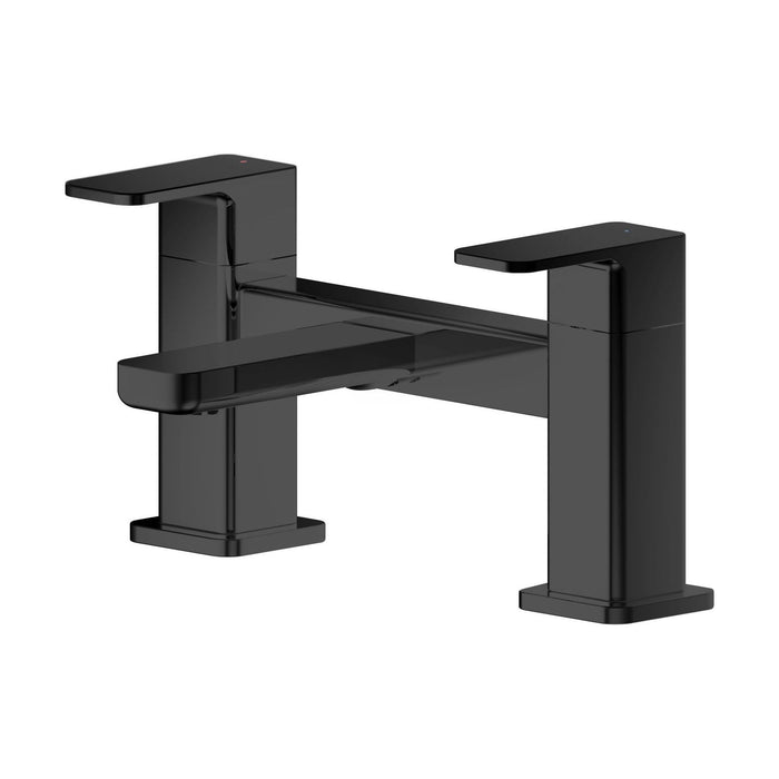 [BTEM403] Swinscoe Dual Lever Square Deck Mounted Bath Filler Tap – Choice of Finish - Cutout