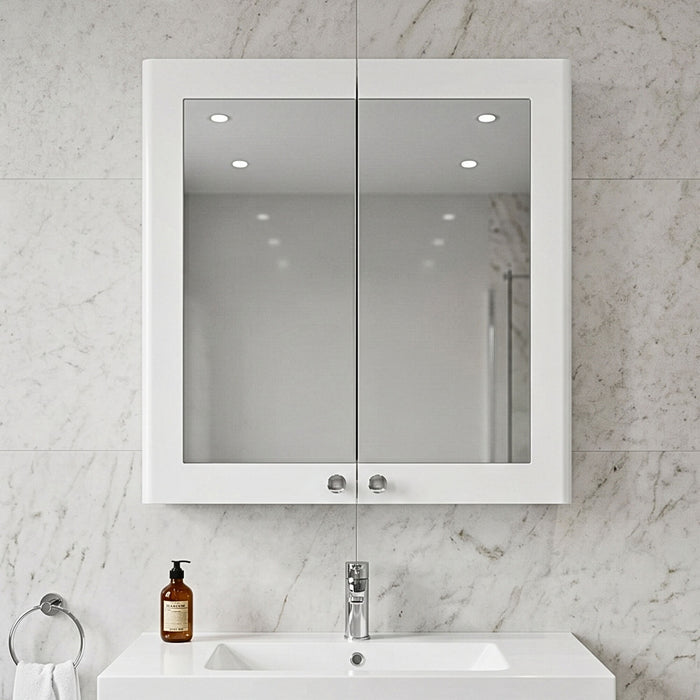 [BFCL117] Swynnerton Traditional Wall Hung 2 Soft Close Door Mirror Cabinet, 600mm - Choice of Colour - Silo