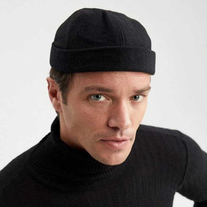 Taki | Winter Woolly Retro Docker Cap - Unisex Skullcap Beanie - TryAladdin
