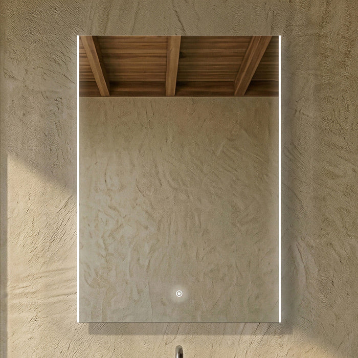 [BMLD503] Talke Minimalist Rectangular LED Illuminated Touch Sensor Mirror with Demister, 700mm x 500mm - Silo