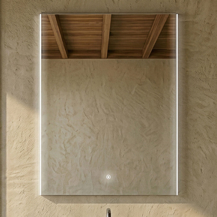 [BMAM604] Talke Rectangular LED Ambient Illuminated Touch Sensor Mirror with Demister, 800 x 600mm - Silo