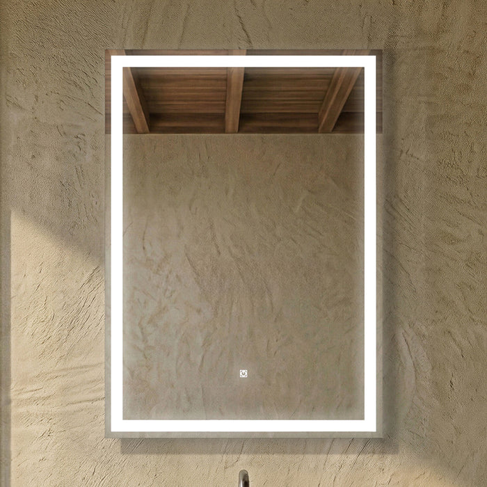 [BMLD502] Talke Rectangular LED Illuminated Touch Sensor Mirror with Demister, 700 x 500mm - Silo