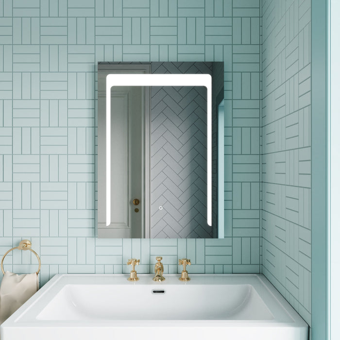 [BMLD501] Talke Rectangular LED Illuminated Touch Sensor Mirror with Demister, 700mm x 500mm - Lifestyle 1