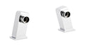 [BTSX323] Tap Accessories Square Minimalist Inlet Legs, Pair - Chrome - Cutout