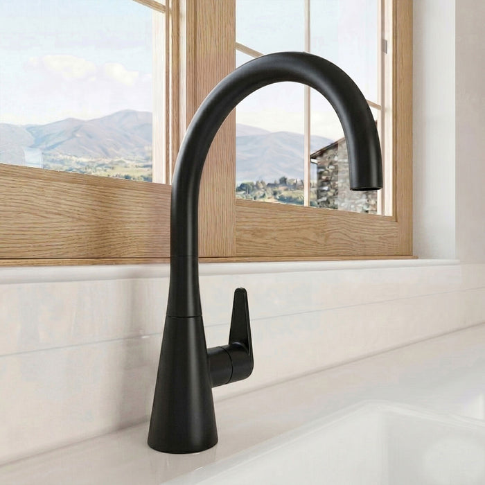 [BKTS405SL] Tatenhill Kitchen Mono Sink Mixer Tap - Single or Dual Lever, Choice of Colour - Silo