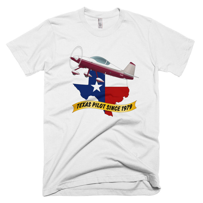 Texas Pilot Van's Aircraft RV-10 Airplane T-shirt - Personalized with N#