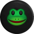 Text Emoji Frog Face