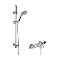 [BSBR91BV1] Thermostatic Bath Shower Mixer Tap & Single Function Handset Slide Rail Kit Bundle - Chrome - Balterley - Cutout