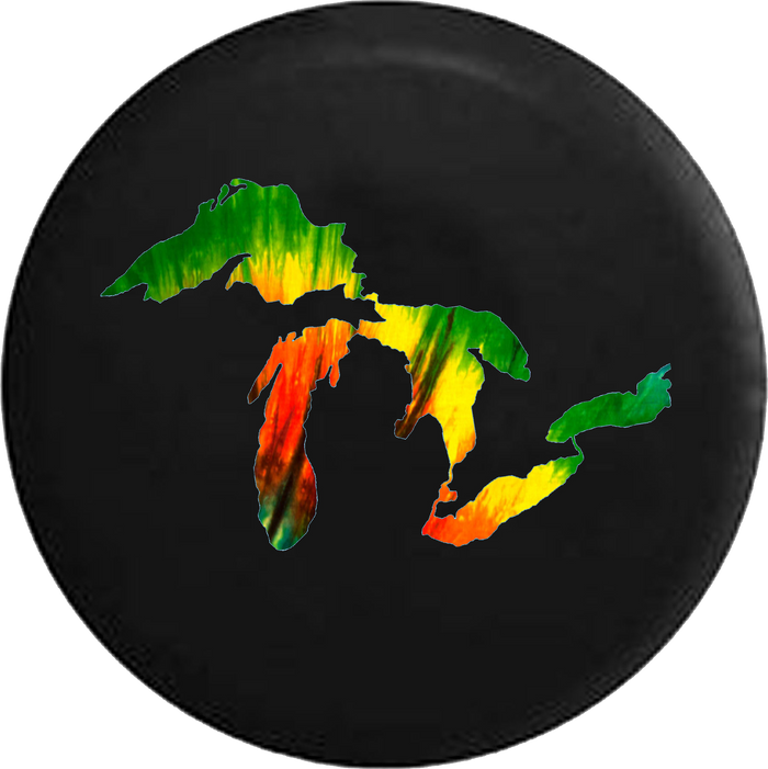 Tie Dye Tiedye Great Lakes Michigan Mitten