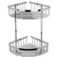 [BACB308] Traditional 2 Tier Corner Basket - Chrome - Cutout