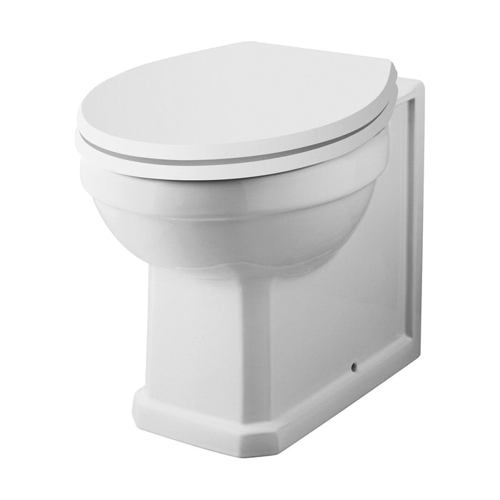 [BCHA806] Traditional Back to Wall Toilet Pan, Classic White Ceramic WC with Timeless Bathroom Design by Balterley - Cutout