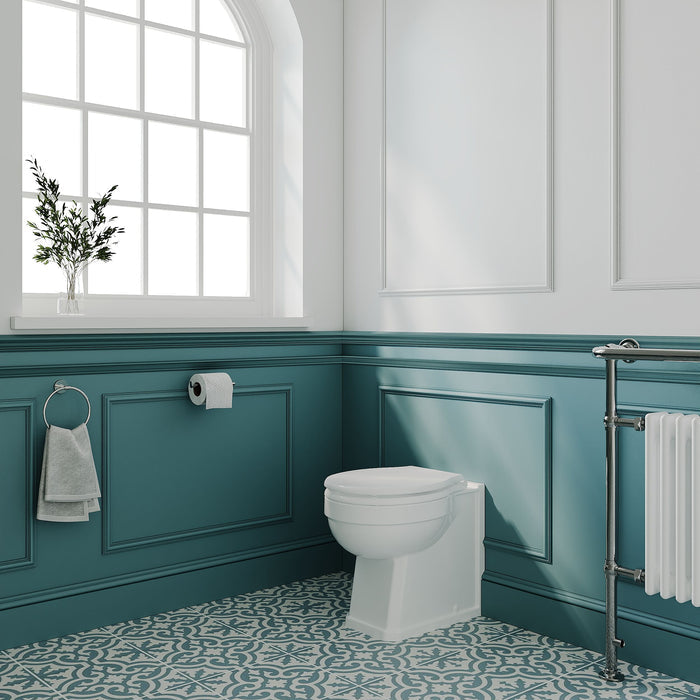[BCHA806] Traditional Back to Wall Toilet Pan, Classic White Ceramic WC with Timeless Bathroom Design by Balterley - Lifestyle 3