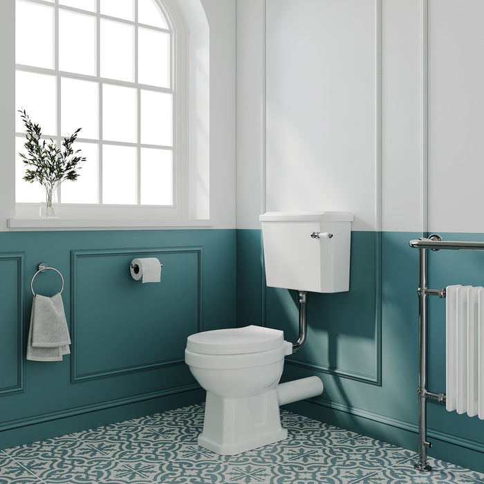 [BCKI001] Traditional Classic Low Level Toilet Pan, Cistern and Flush Pipe Kit - Lifestyle 3
