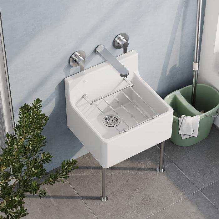 [BKW301] Traditional Cleaner Sink Waste with Plug with a Chrome Finish - Lifestyle 2
