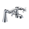 [BTTT205] Traditional Crosshead Deck Mounted Bath Filler Tap - Chrome - Cutout