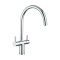 [BKT016] Traditional Dual Handle Kitchen Mixer Tap - Chrome - Cutout