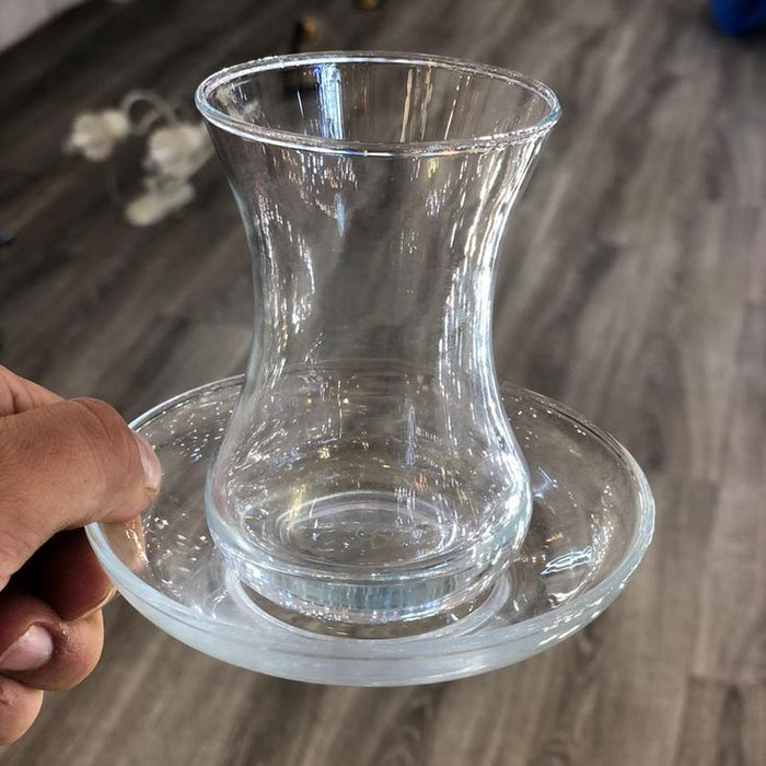 Traditional Turkish Tea Glass - Single Piece