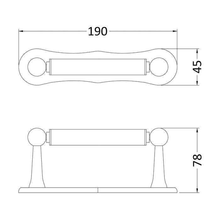 [BAHA301] TOILET ROLL HOLDER - Technical Drawing