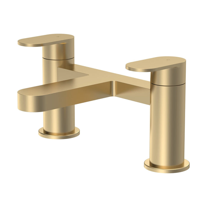 [BTA803] Tresscott Contemporary Round Deck Mounted Bath Filler Tap, Choice of Colour - Cutout