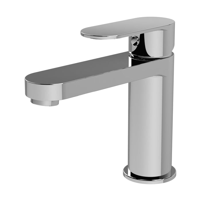 [BTA305] Tresscott Contemporary Round Mono Basin Mixer Tap with Push Button Waste - Choice of Colour - Cutout
