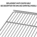 True 976410 - Wire Shelf with Clips - White Coated PVC