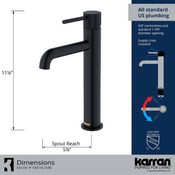 KBF462MB Dimensions