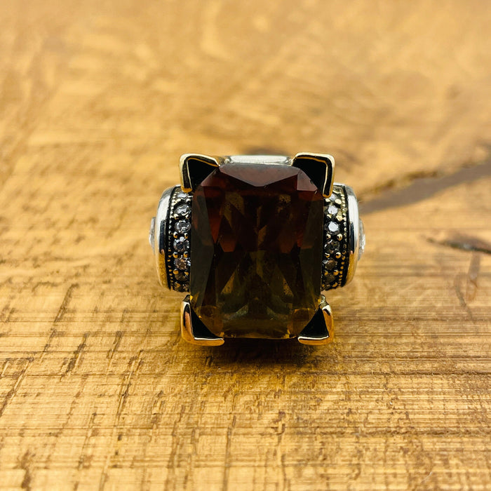 Turkish Handmade Sterling Silver Zultanite Ring - Magical Color-Changing Gemstone for Women