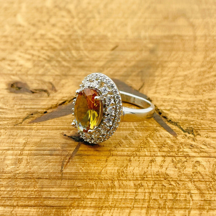 Turkish Handmade Zultanite Oval Ring | 925 Sterling Silver Women's Jewelry