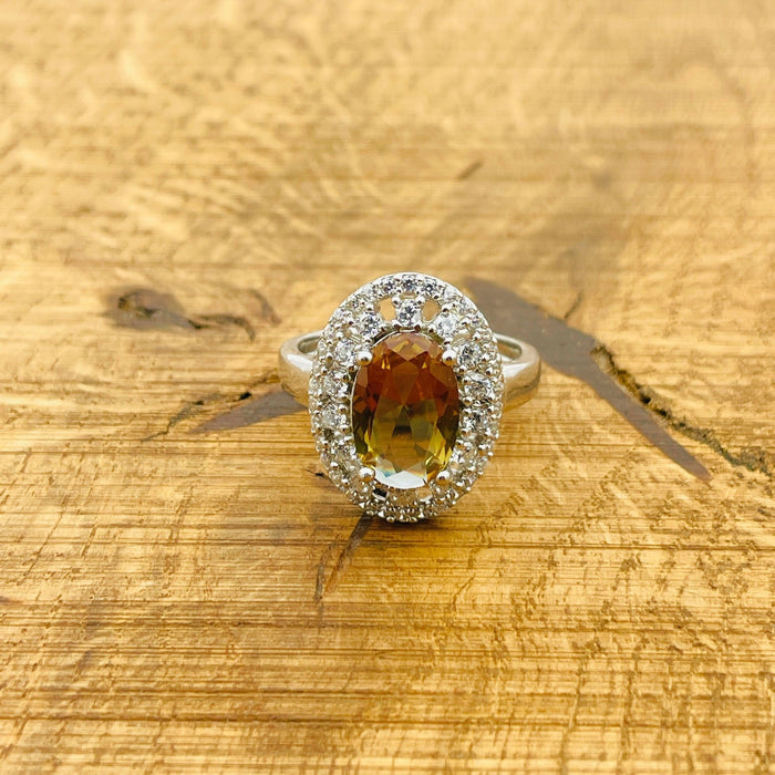 Turkish Handmade Zultanite Oval Ring | 925 Sterling Silver Women's Jewelry