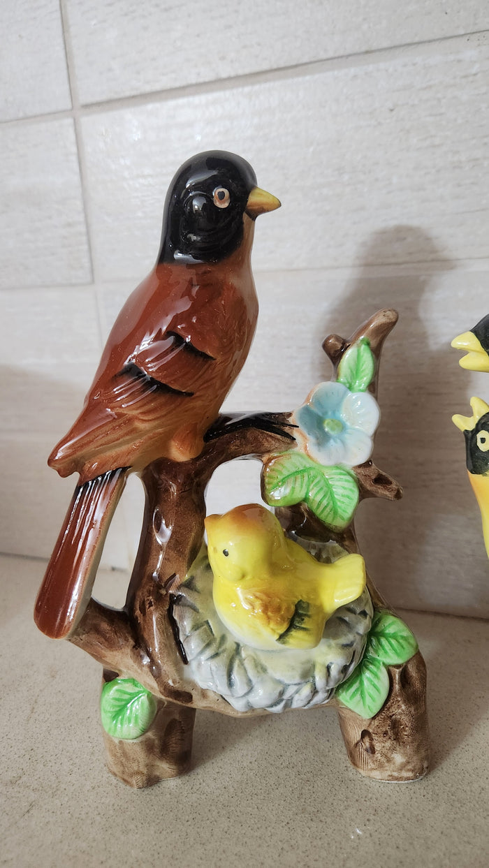 Ucagco Japan Ceramic Bird Figurines Set