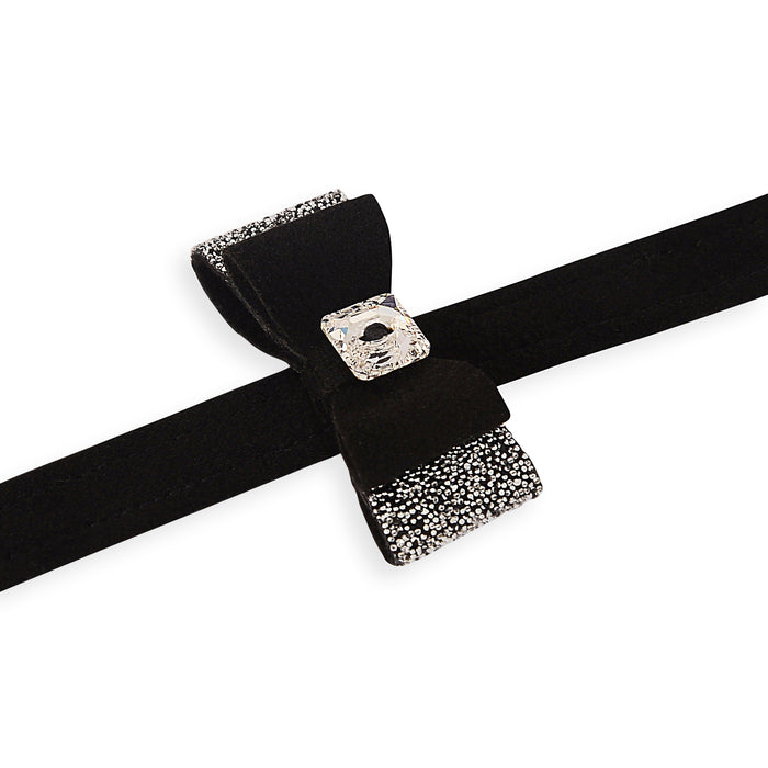 Ultrasuede Crystal Stellar Really Big Bow Leash