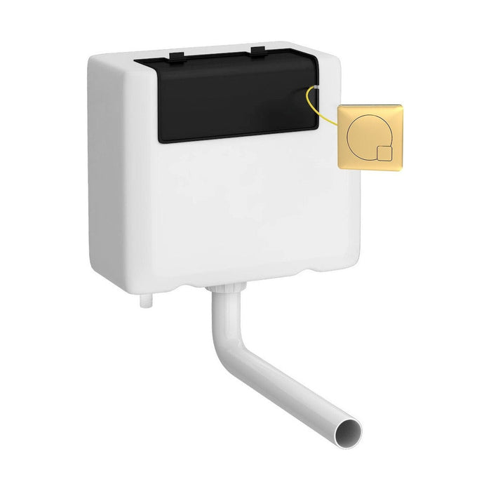 [BCC8M03B] Universal Water Saving Dual Flush Bottom Inlet with Square Push Button - Cutout