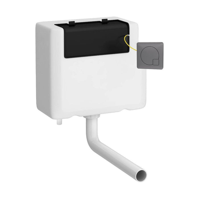 [BCC8M04B] Universal Water Saving Dual Flush Bottom Inlet with Square Push Button - Cutout