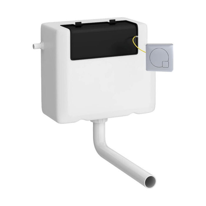 [BCC8M01] Universal Water Saving Dual Flush Side Inlet with Square Push Button - Cutout