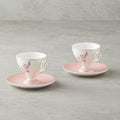 English Home Valentina Premium New Bone China Pink Coffee Cup Set - 4 Piece / 80ml - TryAladdin
