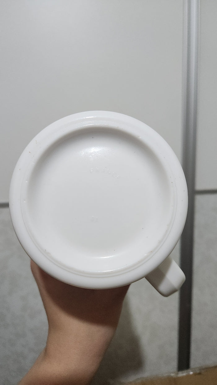 Vintage BMF milk glass beer stein