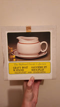 vintage gravy boat with a stand, "The Highland Florals Collection"