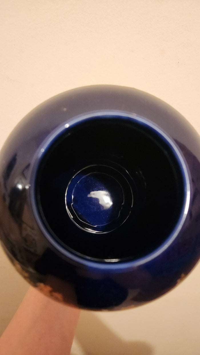 Vintage Japanese Ginger Jar in Peacock Floral Estate