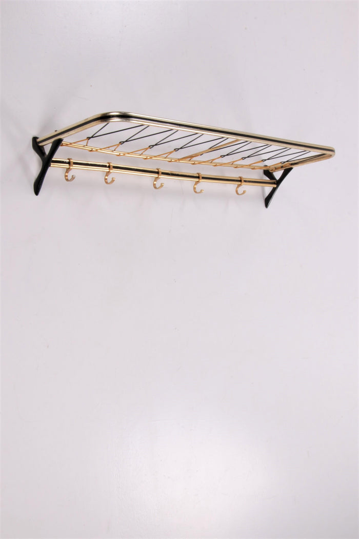 Wall Coat Rack Hollywood Regency Style 1960s