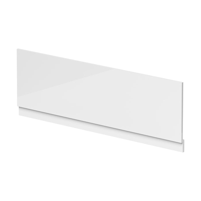 [BBPA105W] Waterproof Straight Shower Bath Front Panel, Gloss White, Choice of Size - Cutout