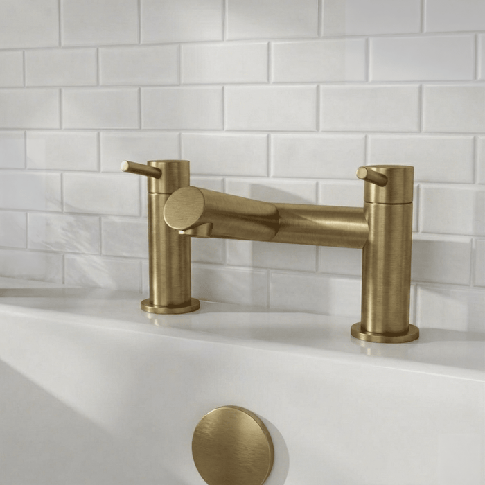 [BTE803] Wetley Minimalist Round Deck Mounted Bath Filler Tap - Choice of Finish - Silo