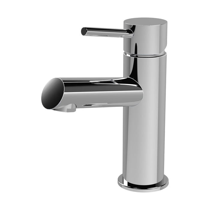 [BTE305] Wetley Minimalist Round Mono Basin Mixer Tap & Push Button Waste - Choice of Finish - Cutout