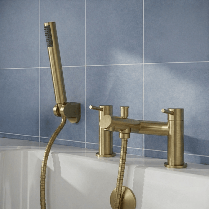 [BTE804] Wetley Round Minimalist Bath Shower Mixer Tap with Shower Kit - Choice of Finish - Silo