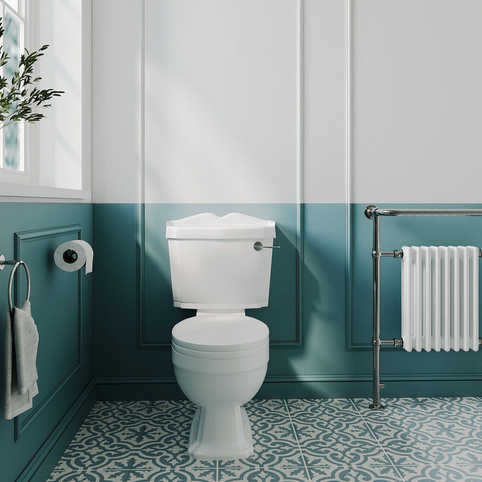 [BCLG003] Whitgreave Traditional Close Coupled Toilet and Seat - 885 x 715 x 715mm - Lifestyle 1